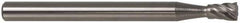Atrax - 3/8" Cut Diam, 1/4" Shank Diam, Inverted Cone Head Single Cut Burr - Carbide, Flat End, 3/8" LOC, 2-1/4" OAL - Apex Tool & Supply