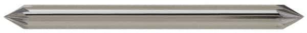 M.A. Ford - 1/2" Cut Diam, 1/4" Shank Diam, Cone Head Double Cut Burr - Carbide, Point End, 7/16" LOC, 2-35/64" OAL - Apex Tool & Supply