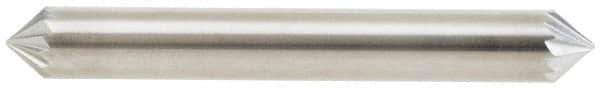 Atrax - 1/4" Cut Diam, 1/4" Shank Diam, Cone Head Single Cut Burr - Carbide, Point End, 1/8" LOC - Apex Tool & Supply