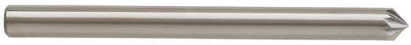 Atrax - 1/8" Cut Diam, 1/8" Shank Diam, Cone Head Single Cut Burr - Carbide, Point End, 1/16" LOC, 1-1/2" OAL - Apex Tool & Supply