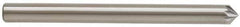 Atrax - 1/8" Cut Diam, 1/8" Shank Diam, Cone Head Single Cut Burr - Carbide, Point End, 1/16" LOC, 1-1/2" OAL - Apex Tool & Supply