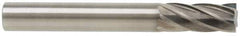 Atrax - 1/4" Cut Diam, 1/4" Shank Diam, Cylinder Head Fluted Cut Burr - Flat End, 3/4" LOC, 2" OAL - Apex Tool & Supply
