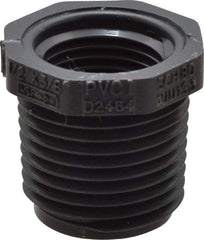 Value Collection - 1/2 x 3/8" PVC Plastic Pipe Reducer Bushing - Schedule 80, MIPT x FIPT End Connections - Apex Tool & Supply