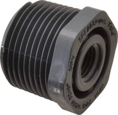 Value Collection - 1 x 1/4" PVC Plastic Pipe Reducer Bushing - Schedule 80, MIPT x FIPT End Connections - Apex Tool & Supply