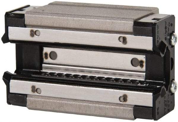 THK - 56.6mm L x 34mm W x 23.3mm H, 26mm Transverse Hole Spcg, 26mm Lateral Hole Spcg, 4 Way HSR Block - 9.5mm Overhang, 8.33 Kn Dynamic Capacity, M4x5 Hole, 13.5 kn Static Load Rating, 28" High Assembly - Apex Tool & Supply