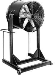 Americraft - 36" Blade, Direct Drive, 2 hp, 17,500 CFM, High Floor Stand Blower with Wheels - 6.2/3.1 Amps, 230/460 Volts, 1 Speed, Three Phase - Apex Tool & Supply