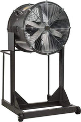 Americraft - 18" Blade, Direct Drive, 1/4 hp, 3,050 CFM, High Floor Stand Blower with Wheels - 5.0/2.5 Amps, 115/230 Volts, 1 Speed, Single Phase - Apex Tool & Supply