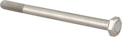 Value Collection - M6x1.00mm Metric Coarse, 80mm Length Under Head Hex Head Cap Screw - Partially Threaded, Grade 18-8 Stainless Steel, Uncoated, 10mm Hex - Apex Tool & Supply