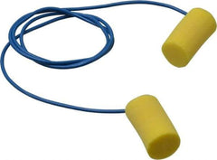 3M - Disposable, Corded, 33 dB, Barrel Earplugs - Yellow, 200 Pairs - Apex Tool & Supply