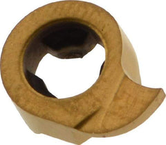 Iscar - 11120005GIQR Grade IC528, 1.2mm Cutting Width Carbide Grooving Insert - 2.3mm Max Depth of Cut, Right Hand, 0.05mm Corner Radius, TiCN/TiN Finish - Apex Tool & Supply