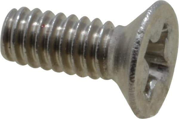 Value Collection - M2x0.40 Metric Coarse, 5mm OAL Phillips Drive Machine Screw - Flat Head, Grade 18-8 & A2 Stainless Steel, Uncoated, Without Washer - Apex Tool & Supply