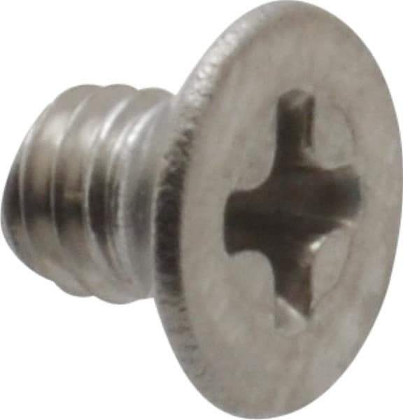 Value Collection - M3x0.50 Metric Coarse, 4mm OAL Phillips Drive Machine Screw - Flat Head, Grade 18-8 & A2 Stainless Steel, Uncoated, Without Washer - Apex Tool & Supply