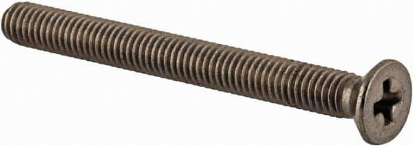 Value Collection - M3x0.50 Metric Coarse, 30mm OAL Phillips Drive Machine Screw - Flat Head, Grade 18-8 & A2 Stainless Steel, Uncoated, Without Washer - Apex Tool & Supply