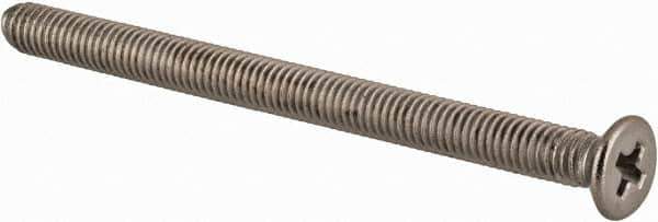 Value Collection - M3x0.50 Metric Coarse, 40mm OAL Phillips Drive Machine Screw - Flat Head, Grade 18-8 & A2 Stainless Steel, Uncoated, Without Washer - Apex Tool & Supply