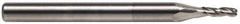 Atrax - 9/16" Diam, 1-1/8" LOC, 3 Flute Solid Carbide Ball End Mill - Uncoated, Single End, 3-1/2" OAL, 9/16" Shank Diam - Apex Tool & Supply