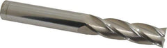 Atrax - 5/8", 2-1/4" LOC, 5/8" Shank Diam, 5" OAL, 4 Flute, Solid Carbide Square End Mill - Single End, Uncoated, Spiral Flute, 30° Helix, Centercutting, Right Hand Cut - Apex Tool & Supply