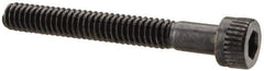 Made in USA - #5-40 UNC Hex Socket Drive, Socket Cap Screw - Alloy Steel, Black Oxide Finish, Partially Threaded, 1" Length Under Head - Apex Tool & Supply