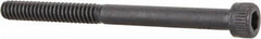 Made in USA - #6-32 UNC Hex Socket Drive, Socket Cap Screw - Alloy Steel, Black Oxide Finish, Partially Threaded, 1-3/4" Length Under Head - Apex Tool & Supply