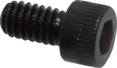 Made in USA - #8-32 UNC Hex Socket Drive, Socket Cap Screw - Alloy Steel, Black Oxide Finish, Fully Threaded, 5/16" Length Under Head - Apex Tool & Supply