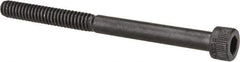 Made in USA - #10-24 UNC Hex Socket Drive, Socket Cap Screw - Alloy Steel, Black Oxide Finish, Partially Threaded, 2-1/2" Length Under Head - Apex Tool & Supply