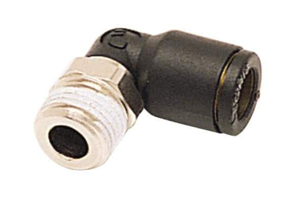 Legris - 5/16" Outside Diam, 1/2 BSPT, Nylon Push-to-Connect Tube Male Elbow - 290 Max psi, Tube to Male BSPT Connection, Buna Nitrile O-Ring - Apex Tool & Supply