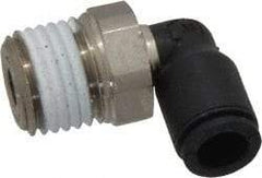 Legris - 6mm Outside Diam, 1/4 NPT, Nylon Push-to-Connect Tube Male Elbow - 290 Max psi, Tube to Male NPT Connection, Buna Nitrile O-Ring - Apex Tool & Supply