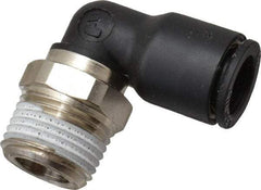 Legris - 10mm Outside Diam, 3/8 NPT, Nylon Push-to-Connect Tube Male Elbow - 290 Max psi, Tube to Male NPT Connection, Buna Nitrile O-Ring - Apex Tool & Supply