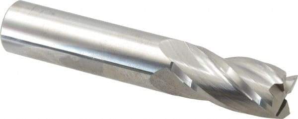 Atrax - 16mm, 32mm LOC, 16mm Shank Diam, 89mm OAL, 4 Flute, Solid Carbide Square End Mill - Single End, Uncoated, Spiral Flute, 30° Helix, Centercutting, Right Hand Cut - Apex Tool & Supply