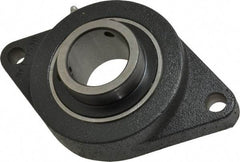 Browning - 2" ID, 8-1/2" OAL x 5-1/4" OAH 2-Bolt Flange - 6,601 Lb Static Cap, 9,752 Lb Dyn Cap, 7-1/4" Btw Mnt Hole Ctrs, Cast Iron - Apex Tool & Supply