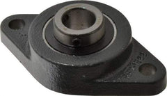 Browning - 3/4" ID, 4-13/32" OAL x 2-1/2" OAH 2-Bolt Flange - 1,444 Lb Static Cap, 2,611 Lb Dyn Cap, 3-17/32" Btw Mnt Hole Ctrs, Cast Iron - Apex Tool & Supply