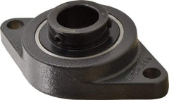 Browning - 1-1/4" ID, 6-1/8" OAL x 3-5/8" OAH 2-Bolt Flange - 3,493 Lb Static Cap, 5,782 Lb Dyn Cap, 5-1/8" Btw Mnt Hole Ctrs, Cast Iron - Apex Tool & Supply