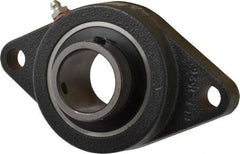 Browning - 1-7/16" ID, 6-1/8" OAL x 3-5/8" OAH 2-Bolt Flange - 3,493 Lb Static Cap, 5,782 Lb Dyn Cap, 5-1/8" Btw Mnt Hole Ctrs, Cast Iron - Apex Tool & Supply