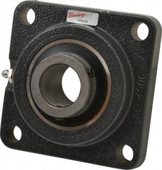 Browning - 1-1/4" ID, 4-5/8" OAL x 4-5/8" OAH 4-Bolt Flange - 3,493 Lb Static Cap, 5,782 Lb Dyn Cap, 3-5/8" Btw Mnt Hole Ctrs, Cast Iron - Apex Tool & Supply