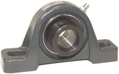 Browning - 2-3/16" ID, 8-13/16" OAL x 4-31/32" OAH Pillow Block - 6,601 Lb Static Cap, 9,752 Lb Dyn Cap, 6-15/16" Btw Mnt Hole Ctrs, 2-1/2" Base-to-Ctr Ht, Cast Iron - Apex Tool & Supply