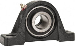 Browning - 1-1/4" ID, 6-3/4" OAL x 3-11/16" OAH Pillow Block - 3,493 Lb Static Cap, 5,782 Lb Dyn Cap, 5" Btw Mnt Hole Ctrs, 1-7/8" Base-to-Ctr Ht, Cast Iron - Apex Tool & Supply