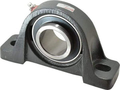 Browning - 1-11/16" ID, 7-3/8" OAL x 4-1/4" OAH Pillow Block - 5,139 Lb Static Cap, 7,901 Lb Dyn Cap, 5-21/32" Btw Mnt Hole Ctrs, 2-1/8" Base-to-Ctr Ht, Cast Iron - Apex Tool & Supply