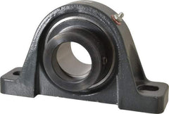 Browning - 2" ID, 8-13/16" OAL x 4-29/32" OAH Pillow Block - 6,601 Lb Static Cap, 9,752 Lb Dyn Cap, 6-15/16" Btw Mnt Hole Ctrs, 2-7/16" Base-to-Ctr Ht, Cast Iron - Apex Tool & Supply