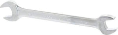 Blackhawk by Proto - 11/16" x 3/4" Standard Open End Wrench - 8-57/64" OAL, Double End, Full Polish Finish, 15° Head Angle - Apex Tool & Supply