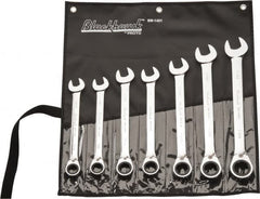 Blackhawk by Proto - 7 Pc, 13/16 - 1-1/4", Reversible Ratcheting Combination Wrench Set - Apex Tool & Supply