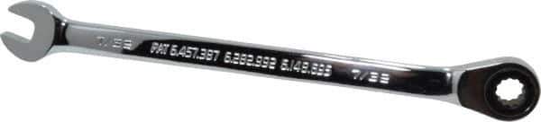 Blackhawk by Proto - 7/32" 12 Point Combination Wrench - 15° Head Angle, 5" OAL, Steel, Chrome Finish - Apex Tool & Supply