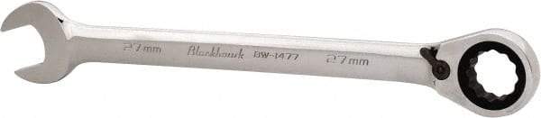 Blackhawk by Proto - 27mm 12 Point Combination Wrench - 15° Head Angle, 14-3/32" OAL, Steel, Chrome Finish - Apex Tool & Supply