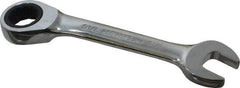 Blackhawk by Proto - 7/16" 12 Point Combination Wrench - 15° Head Angle, 4" OAL, Steel, Chrome Finish - Apex Tool & Supply