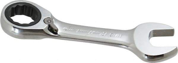 Blackhawk by Proto - 11/16" 12 Point Combination Wrench - 15° Head Angle, 5" OAL, Steel, Chrome Finish - Apex Tool & Supply