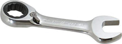 Blackhawk by Proto - 11/16" 12 Point Combination Wrench - 15° Head Angle, 5" OAL, Steel, Chrome Finish - Apex Tool & Supply