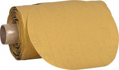 3M - 5" Diam, 220 Grit Aluminum Oxide Adhesive PSA Disc - Very Fine Grade, Yellow, C Weighted Backing, Flexible, Use with Random Orbital Sanders - Apex Tool & Supply