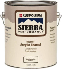 Rust-Oleum - 1 Gal Safety Blue Gloss Finish Acrylic Enamel Paint - Interior/Exterior, <0 gL VOC Compliance - Apex Tool & Supply