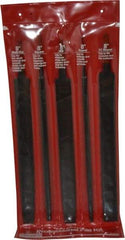 Simonds File - 5 Piece American Pattern File Set - 8" Long, Bastard Coarseness, Set Includes Flat, Half Round, Mill, Round, Square - Apex Tool & Supply