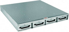 Jobox - 48" Wide x 6" High x 50" Deep Utility Chest - Fits Van Floor or Truck Bed - Apex Tool & Supply