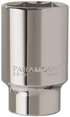Paramount - 1-5/8", 3/4" Drive, Deep Hand Socket - 6 Points, 3-1/2" OAL, Steel, Chrome Finish - Apex Tool & Supply