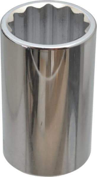 Paramount - 1-5/16", 1/2" Drive, Deep Hand Socket - 12 Points, 3-1/2" OAL, Steel, Chrome Finish - Apex Tool & Supply